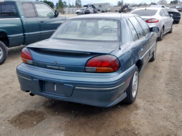 1G2NE52M9WC772304 - 1998 PONTIAC GRAND AM S TEAL photo 4