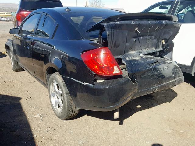 1G8AV12F94Z106097 - 2004 SATURN ION LEVEL BLACK photo 3
