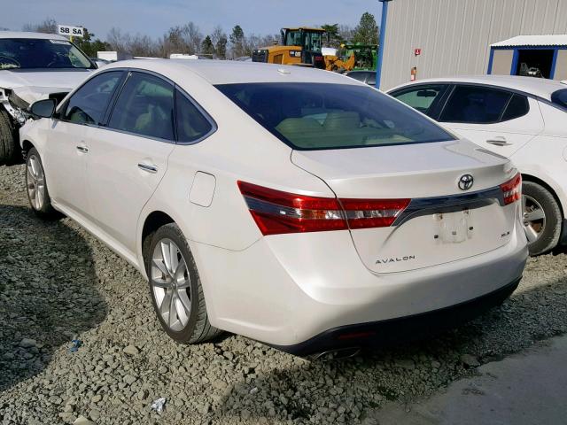 4T1BK1EB3DU046063 - 2013 TOYOTA AVALON BAS WHITE photo 3