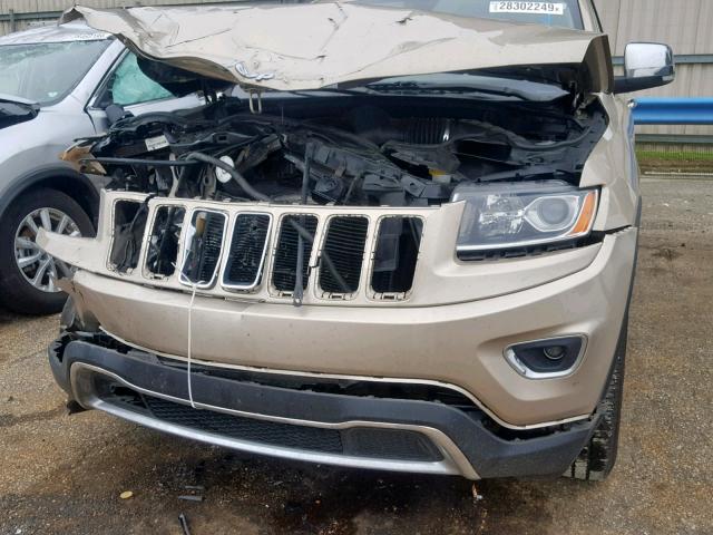 1C4RJEBTXEC213696 - 2014 JEEP GRAND CHER GOLD photo 9