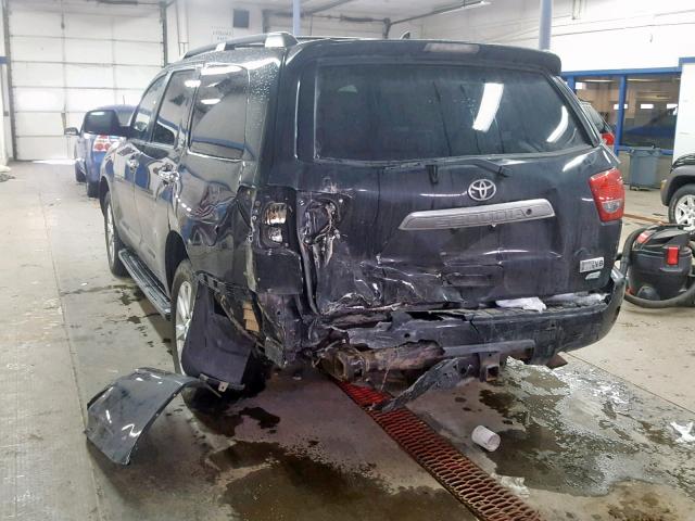 5TDDW5G14CS070677 - 2012 TOYOTA SEQUOIA PL BLACK photo 3