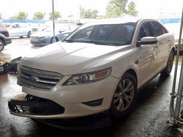 1FAHP2HW1CG103285 - 2012 FORD TAURUS SEL WHITE photo 2