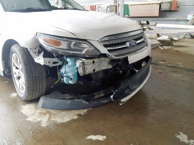 1FAHP2HW1CG103285 - 2012 FORD TAURUS SEL WHITE photo 9