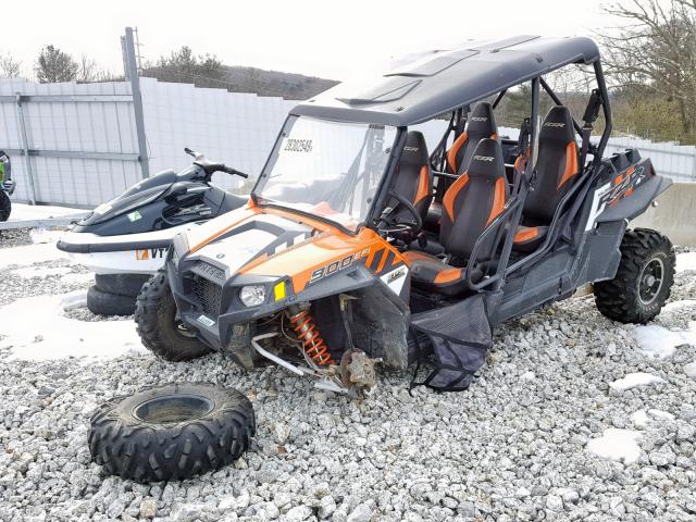 4XAXT9EAXEF261157 - 2014 POLARIS RZR 4 900 ORANGE photo 2