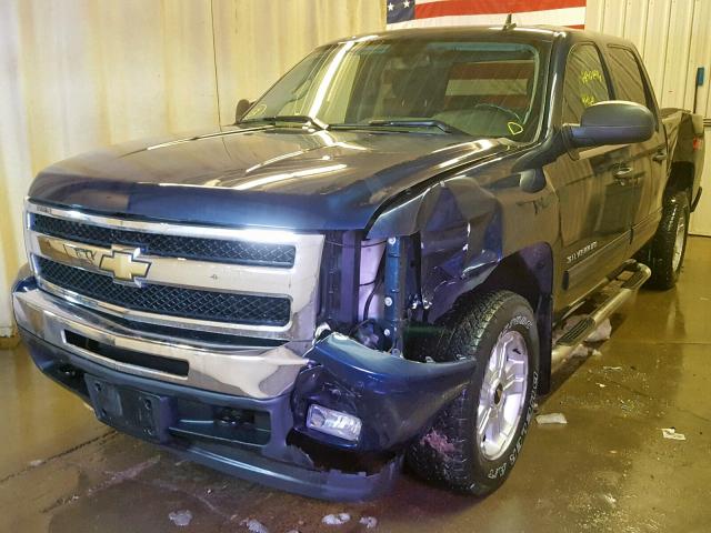 3GCEK23329G285536 - 2009 CHEVROLET SILVERADO BLUE photo 2