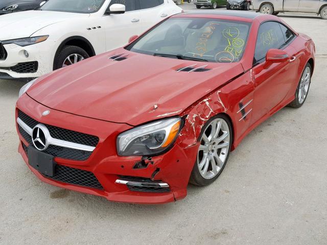 WDDJK6FA4FF037193 - 2015 MERCEDES-BENZ SL 400 RED photo 2