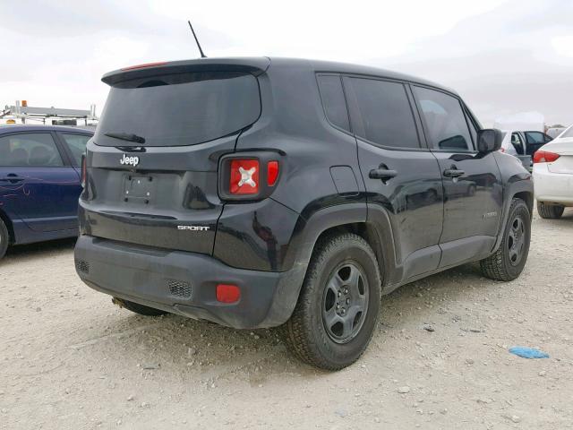 ZACCJAAT6GPC74803 - 2016 JEEP RENEGADE S BLACK photo 4