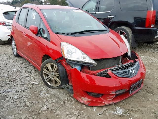 JHMGE884X9S011609 - 2009 HONDA FIT SPORT RED photo 1