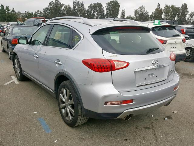 JN1BJ0RP0GM232416 - 2016 INFINITI QX50 SILVER photo 3