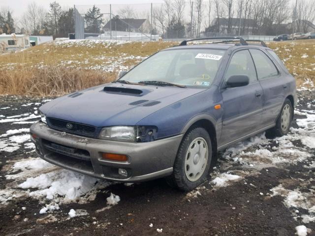 JF1GF4850VH805726 - 1997 SUBARU IMPREZA OU BLUE photo 2