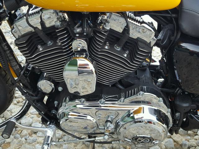 1HD1CX3157K414896 - 2007 HARLEY-DAVIDSON XL1200 L YELLOW photo 7