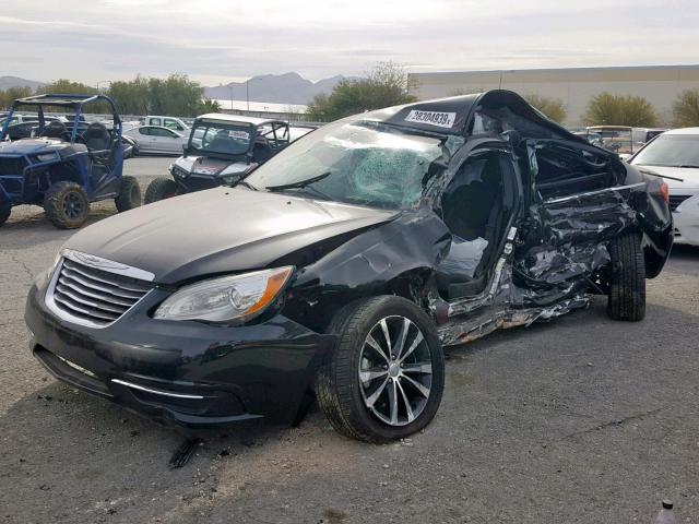 1C3CCBAB4CN321244 - 2012 CHRYSLER 200 LX BLACK photo 2