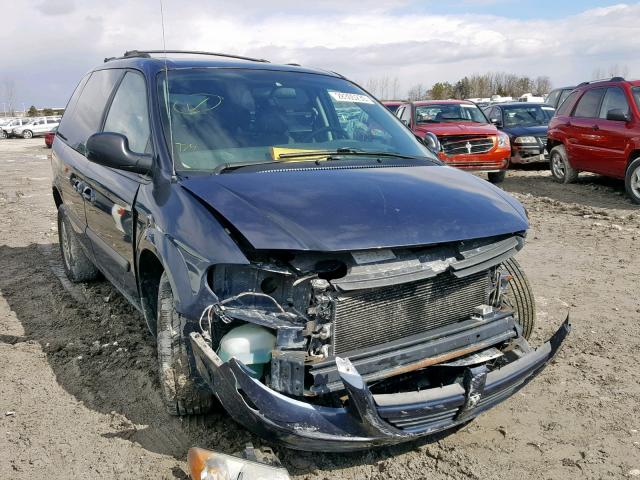 1D4GP25R87B145592 - 2007 DODGE CARAVAN SE BLUE photo 1