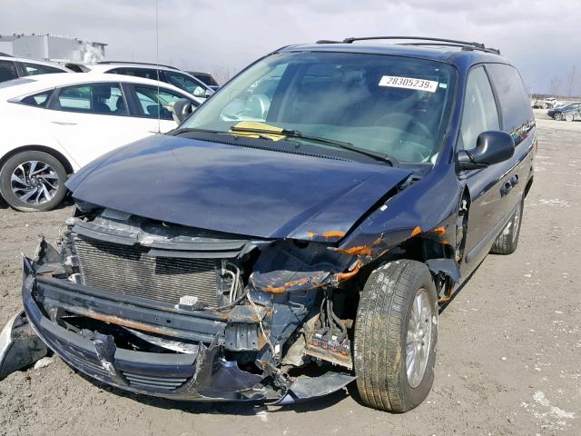 1D4GP25R87B145592 - 2007 DODGE CARAVAN SE BLUE photo 2