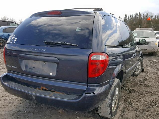 1D4GP25R87B145592 - 2007 DODGE CARAVAN SE BLUE photo 4