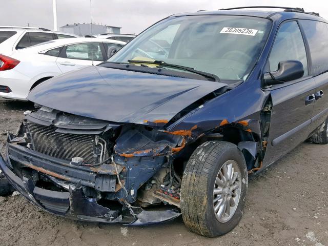 1D4GP25R87B145592 - 2007 DODGE CARAVAN SE BLUE photo 9