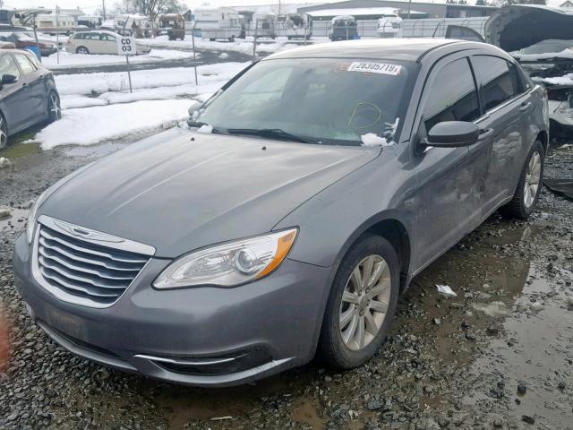 1C3CCBBB8DN538876 - 2013 CHRYSLER 200 TOURIN GRAY photo 2