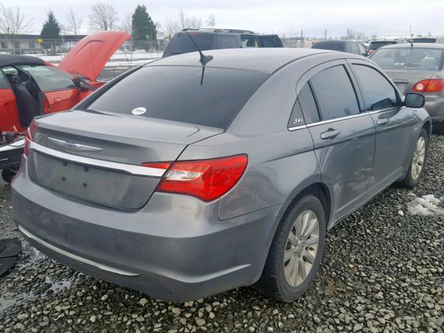 1C3CCBBB8DN538876 - 2013 CHRYSLER 200 TOURIN GRAY photo 4