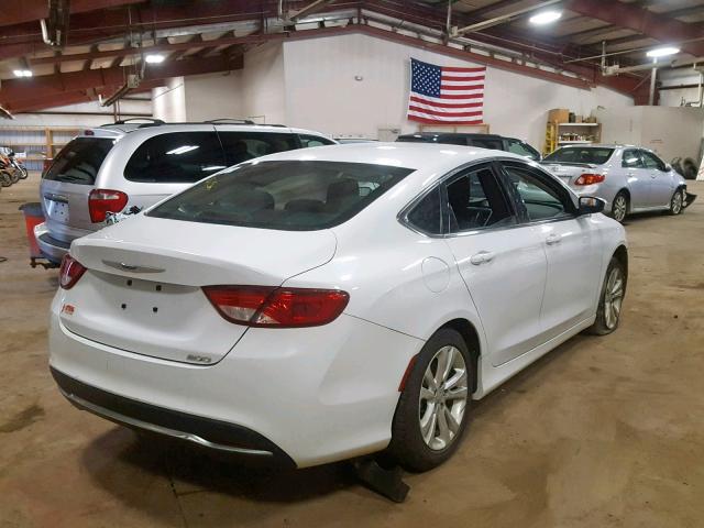 1C3CCCAB9FN722864 - 2015 CHRYSLER 200 LIMITE WHITE photo 4