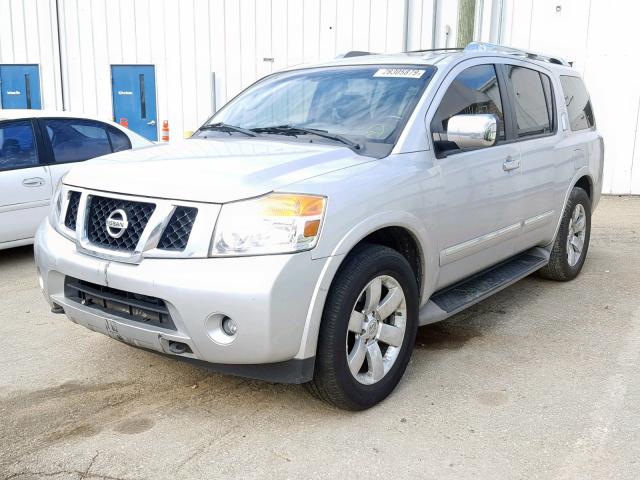 5N1BA0ND4CN605076 - 2012 NISSAN ARMADA SV SILVER photo 2