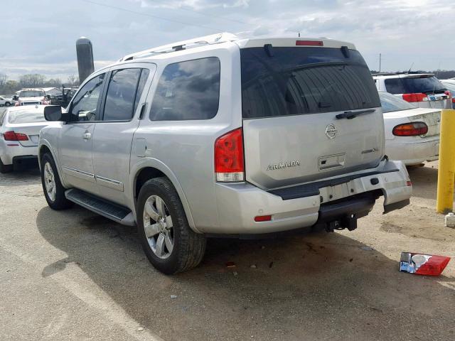 5N1BA0ND4CN605076 - 2012 NISSAN ARMADA SV SILVER photo 3