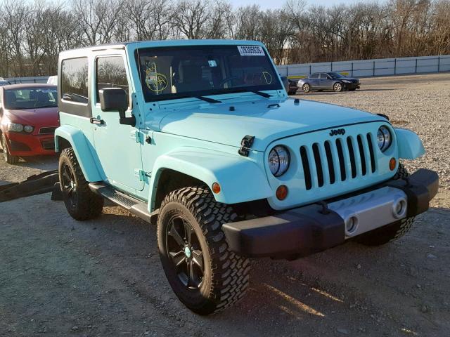 1J4FA54199L712035 - 2009 JEEP WRANGLER S TURQUOISE photo 1