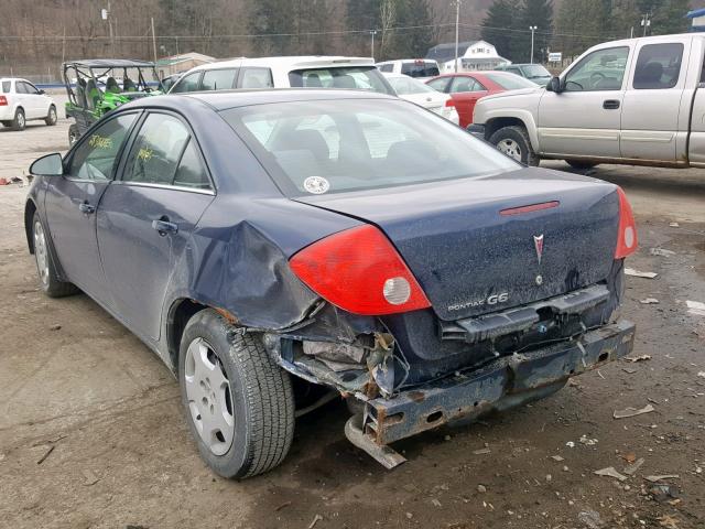 1G2ZF57B784249219 - 2008 PONTIAC G6 VALUE L BLUE photo 3