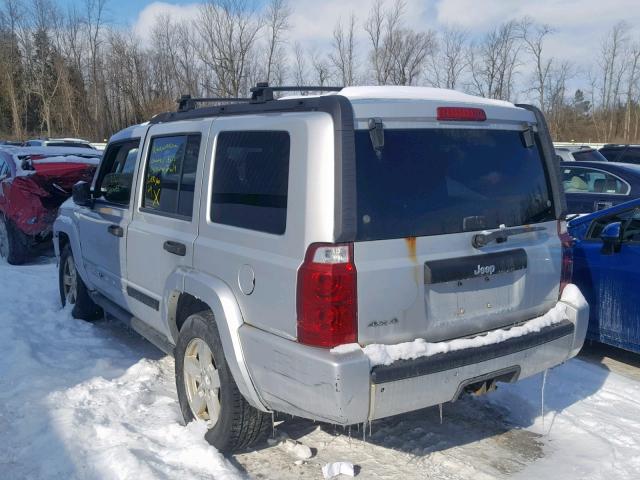 1J8HG48N36C151632 - 2006 JEEP COMMANDER SILVER photo 3