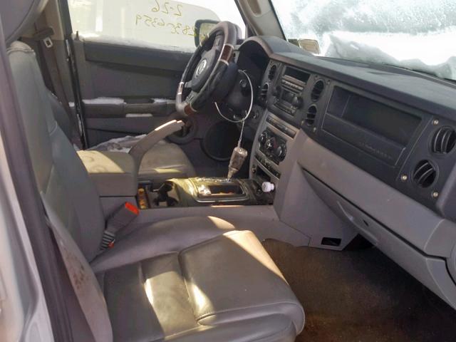 1J8HG48N36C151632 - 2006 JEEP COMMANDER SILVER photo 5