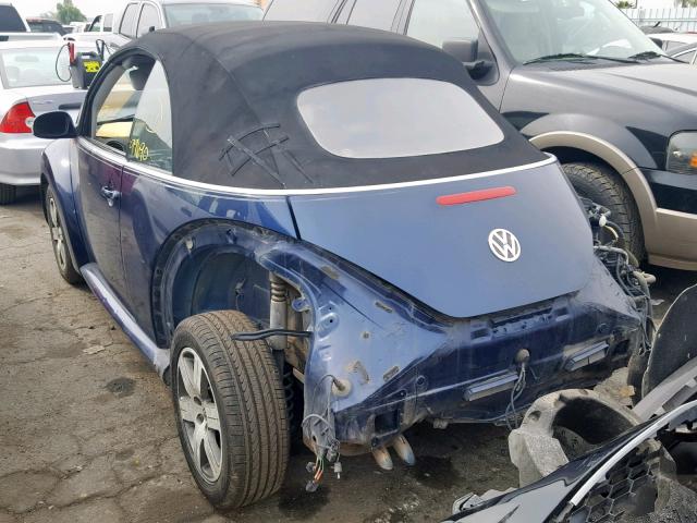 3VWRF31Y06M329392 - 2006 VOLKSWAGEN NEW BEETLE Mavi foto 3