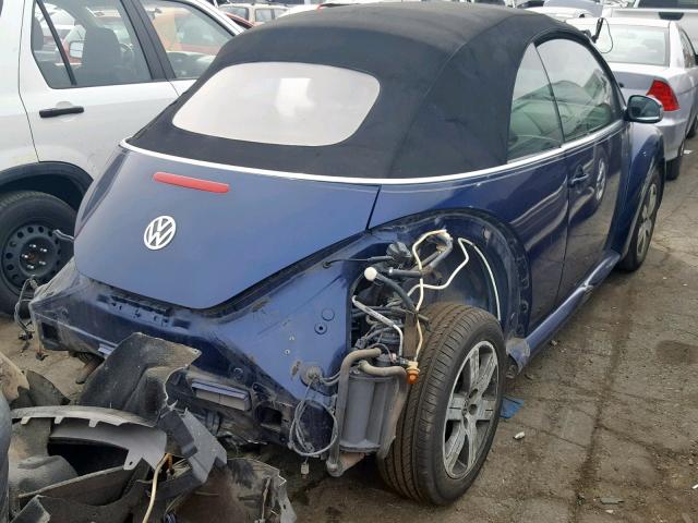 3VWRF31Y06M329392 - 2006 VOLKSWAGEN NEW BEETLE Mavi foto 4