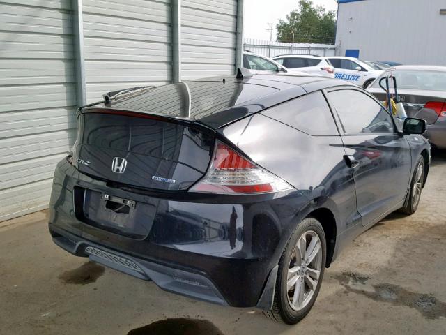 JHMZF1D4XBS007424 - 2011 HONDA CR-Z BLACK photo 4