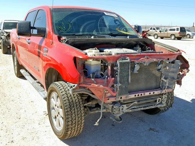 5TFDV54148X057677 - 2008 TOYOTA TUNDRA CRE RED photo 1