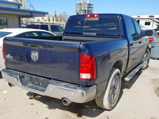 1C6RR6LT0JS336668 - 2018 RAM 1500 SLT BLUE photo 4