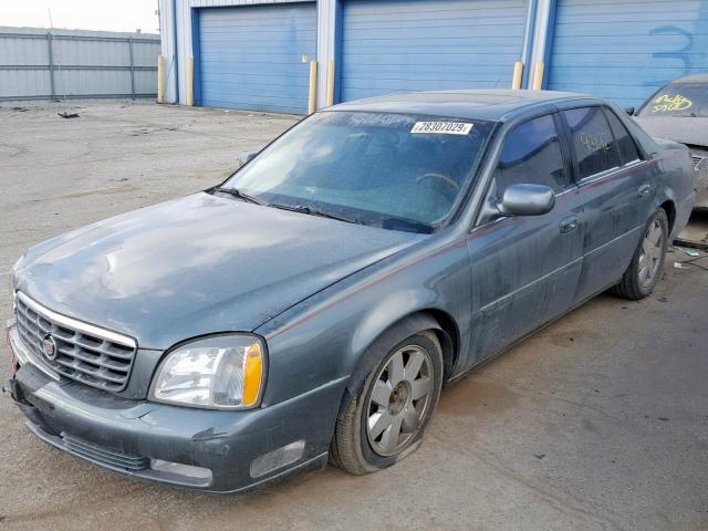 1G6KF57964U127345 - 2004 CADILLAC DEVILLE DT GREEN photo 2