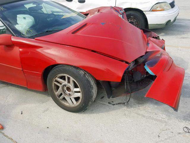 2G1FP32K9T2111681 - 1996 CHEVROLET CAMARO BAS RED photo 10