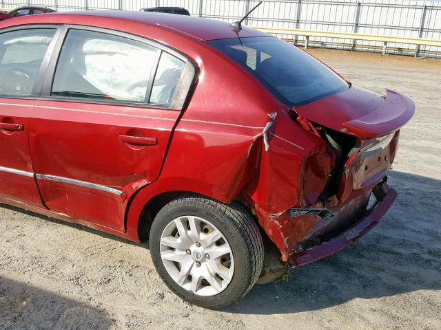 3N1AB6AP6BL608501 - 2011 NISSAN SENTRA 2.0 RED photo 9