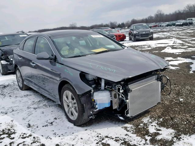 5NPE34AF6JH725890 - 2018 HYUNDAI SONATA SPO GRAY photo 1