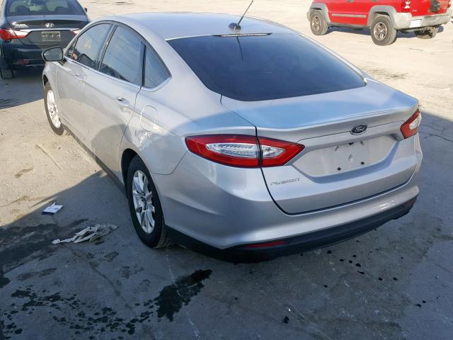 1FA6P0G75G5125510 - 2016 FORD FUSION S SILVER photo 3