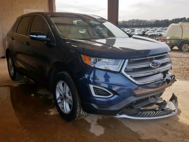 2FMPK3J89HBC07247 - 2017 FORD EDGE SEL BLUE photo 1