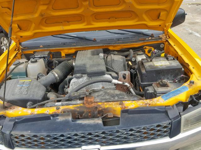 1GCKTBD90A8127483 - 2010 CHEVROLET COLORADO YELLOW photo 7