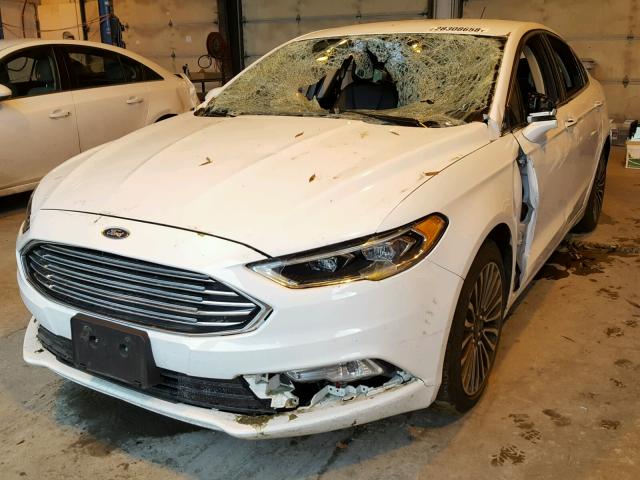 3FA6P0K91HR111756 - 2017 FORD FUSION TIT WHITE photo 2