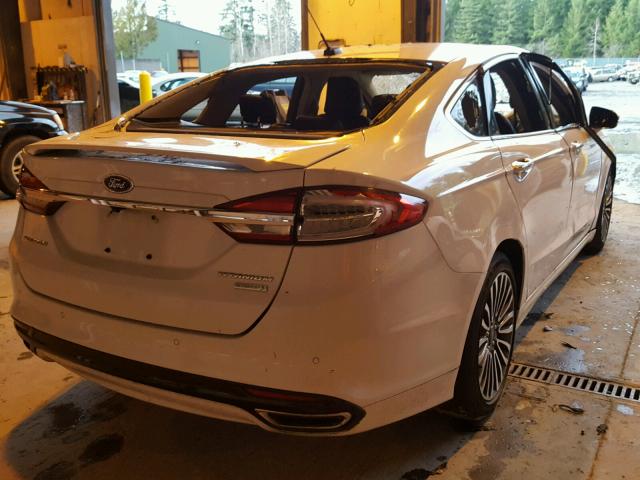 3FA6P0K91HR111756 - 2017 FORD FUSION TIT WHITE photo 4