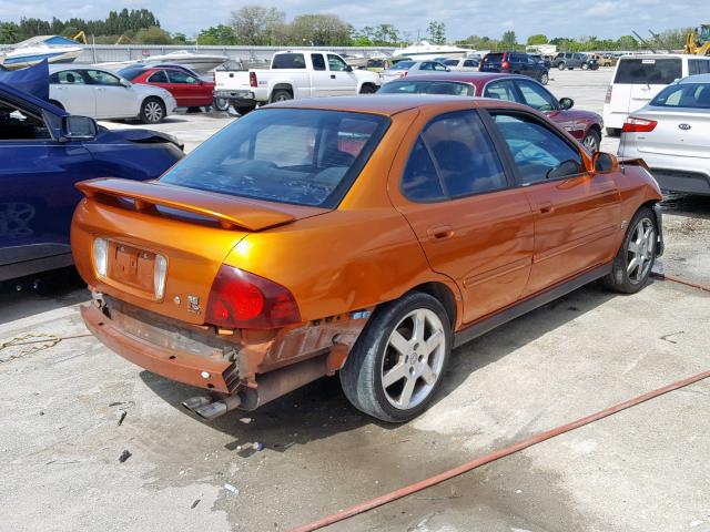 3N1AB51D76L502676 - 2006 NISSAN SENTRA SE- ORANGE photo 4