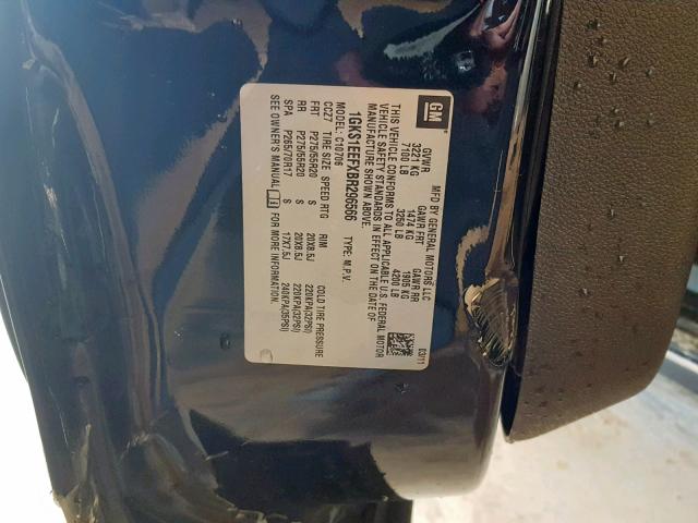 1GKS1EEFXBR296566 - 2011 GMC YUKON DENA BLACK photo 10