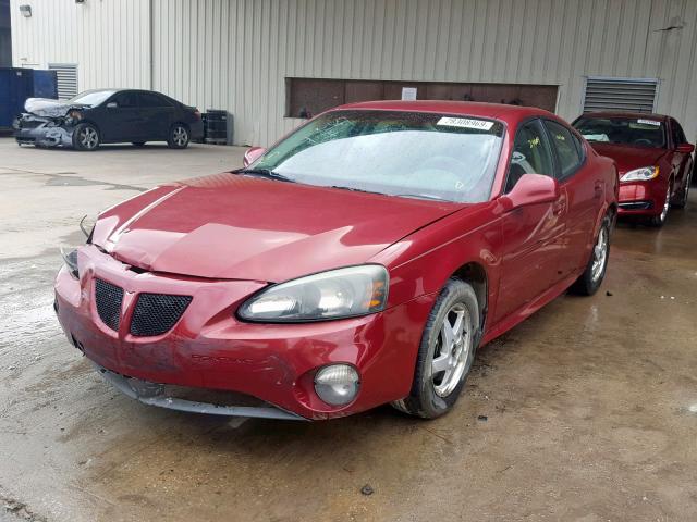 2G2WP522441219284 - 2004 PONTIAC GRAND PRIX BURGUNDY photo 2