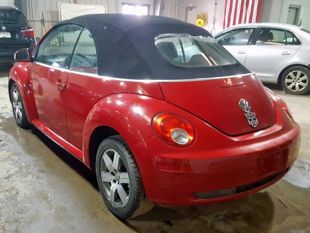 3VWPF31Y56M332893 - 2006 VOLKSWAGEN NEW BEETLE Rot Foto 3