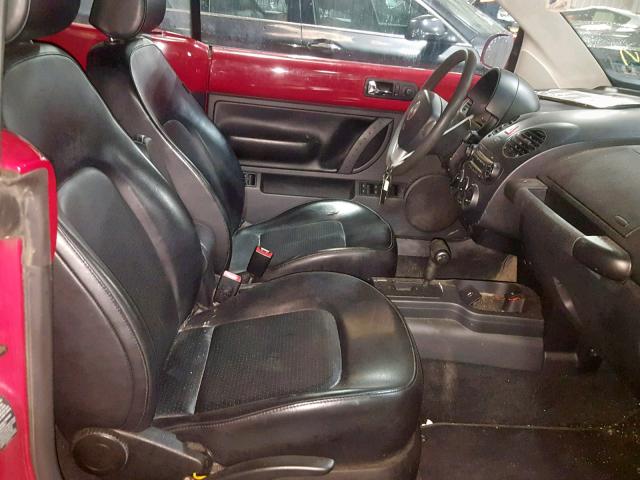 3VWPF31Y56M332893 - 2006 VOLKSWAGEN NEW BEETLE Rot Foto 5
