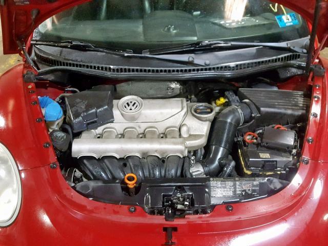 3VWPF31Y56M332893 - 2006 VOLKSWAGEN NEW BEETLE Rot Foto 7