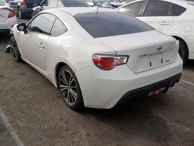 JF1ZNAA12G8702330 - 2016 TOYOTA SCION FR-S WHITE photo 3